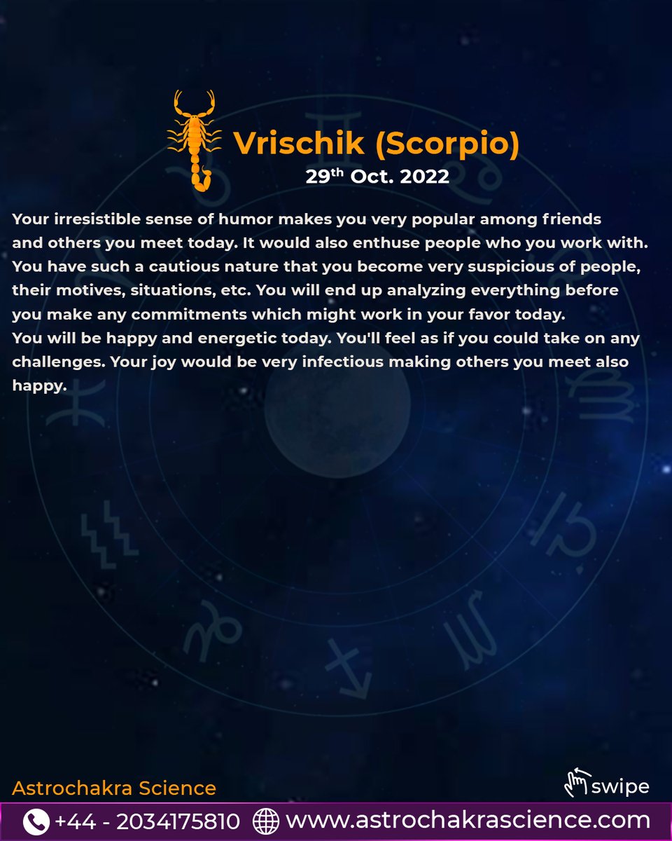 astrochakra_s's tweet photo. #dailyhoroscope for #Scorpio #saggitarius #Capricorn and #Aquarius 

#astrology #astrologyposts #zodiacsigns #astrochakrascience https://t.co/QEyC2HR4gw