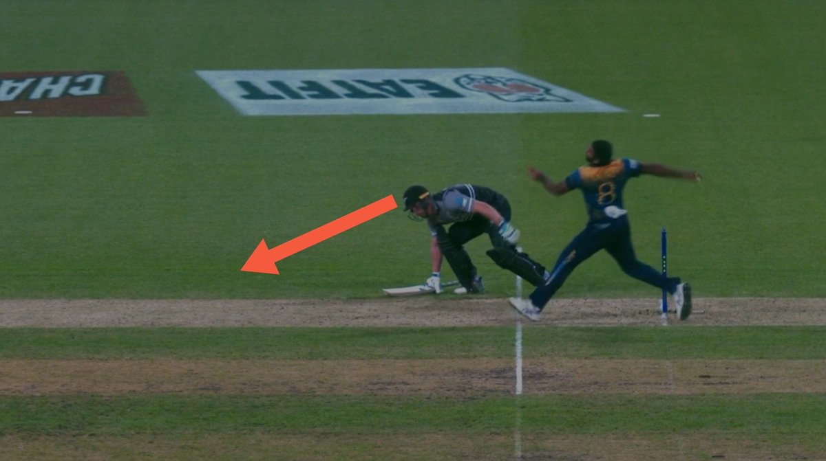 Interesting approach by Glenn Phillips at the non striker's end in the final over v SL. Shows he's put some thought into how he can get a bigger boost. I like the idea of a low starting block sprinters explosion. Only issue is he's almost off balance at end and can't see behind.