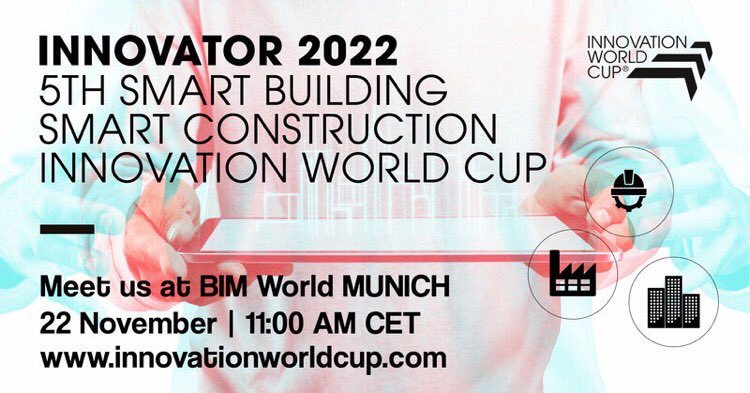 We are finalists of the 5th Smart Building Smart Construction Innovation World Cup® at <a href="/BIMWorld_DE/">BIM World MUNICH</a>! 

Meet us at the BIM Town 22-23 November to learn more about our #decentralized #contech #cde
