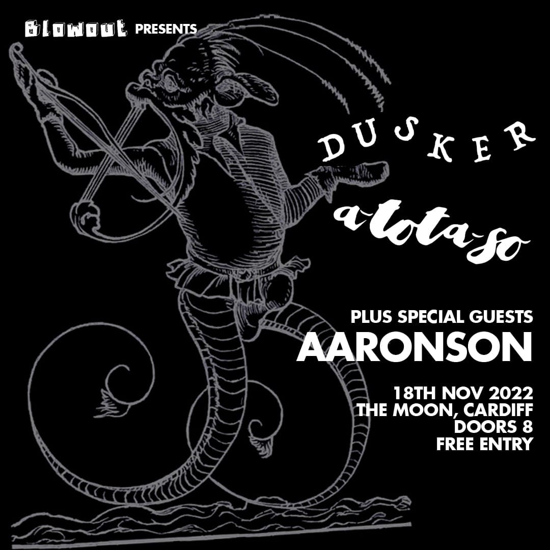 🚨 SHOW ANNOUNCEMENT 🚨

delighted to have been added to this absolute barnstormer with @atotaso and DUSKER 

Free Friday show 
18th Nov
@ConnorLlew 🙌🏼

#livemusic #southwalesmusic #postrock #instrumentalmusic #mathrock #doom #delaysfordays