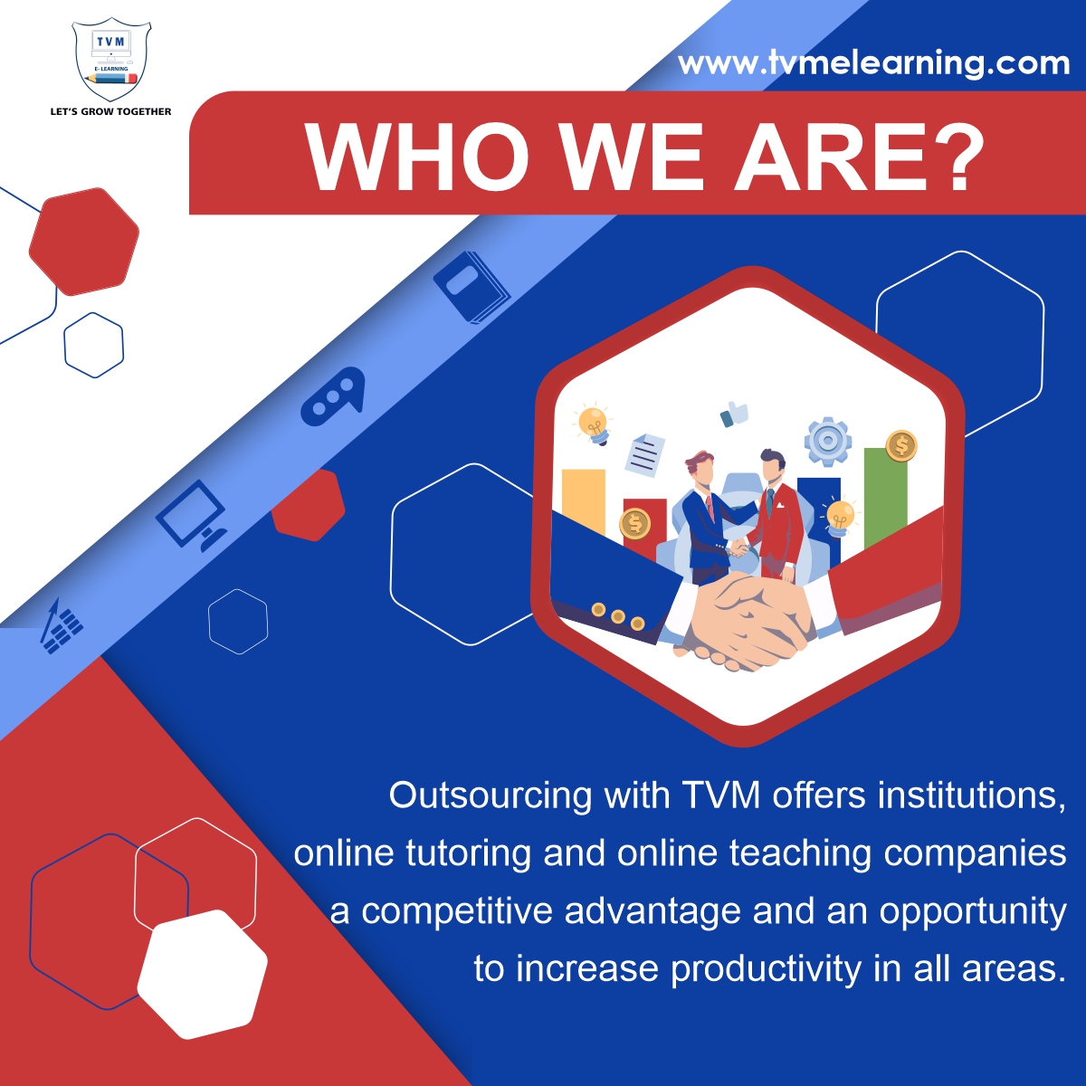 tvmelearning's tweet photo. TVM E-learning Education Outsourcing Company can help you to achieve your goals with customised educational services.
Contact for More Information
https://t.co/43CvZzSQma

#eLearning #outsourcing #education #expert #Tutor #Professionals #motivation #London #edtech #education https://t.co/inneyw2ins