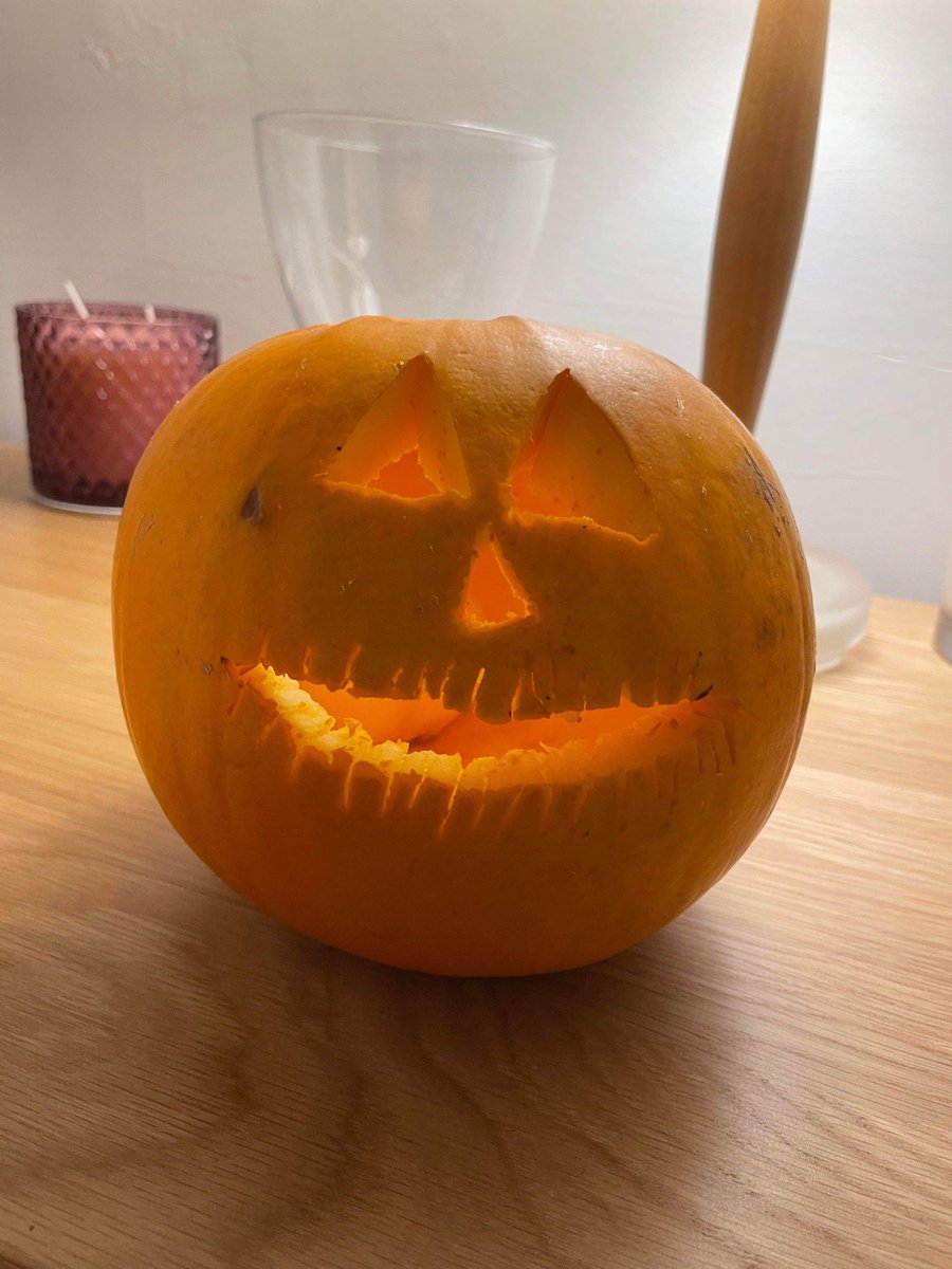 Today’s carving is by Emily Sharples aged 8.  We love the teeth and mouth. Well done!  <a href="/jo_sharples/">Jo Sharples</a>  @BthPathology <a href="/SwanModelBTH/">BTH SWAN End Of Life Bereavement Care</a> <a href="/BTHTherapies/">Nick Lane</a>  @BTHRadiology <a href="/SLT_BTH/">Speech and Language Therapy BTH</a>  <a href="/DieteticsBTH/">Blackpool Dietitians</a>  <a href="/PharmacyBTH/">Pharmacy BTH 💊</a> <a href="/BfwMsk/">BFW MSK Services</a>  @