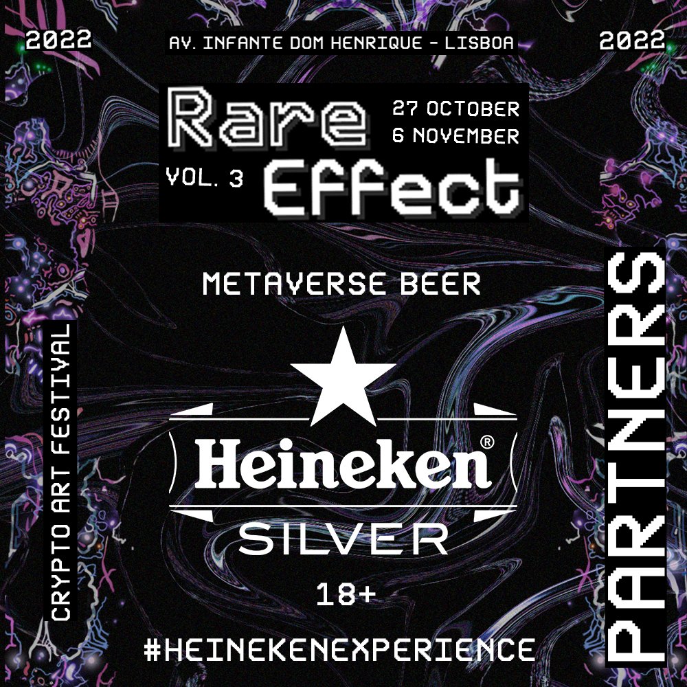 rare_effect's tweet photo. Made in Metaverse, tested on #RareEffect Vol. 3. Please enjoy @Heineken responsibly. #heinekenexperience https://t.co/flGGi14Zri