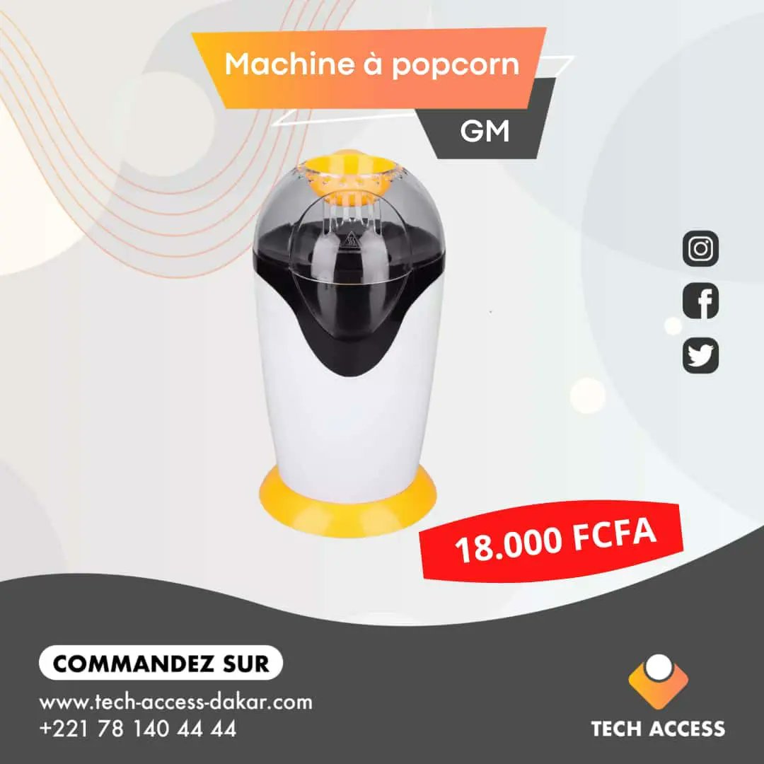 tech_access_dkr's tweet photo. Machine à popcorn

❗️18000 F CFA ❗️

https://t.co/G4bUEpBkB8

Commandez directement sur le site Web ou contactez nous au 78140 44 44.

https://t.co/OELHC0khYB

#techaccess #Dakar #Senegal #accessoires #popcorn #cuisine https://t.co/SfezmjaZL5