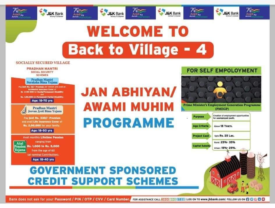 jkb_rseti's tweet photo. Mass Awareness Programmes will be conducted in District Shopian... Please Participate.
(#Jaankaar Baniye #Satarak Rahiye @RBI )
@NacerBlr @DDUGKYMoRD @MoRD_GoI @JandKBank @acvnar @nar_rudseti @RSETIMoRD @justcsachin @Informationspn https://t.co/w5lGFIdyXY