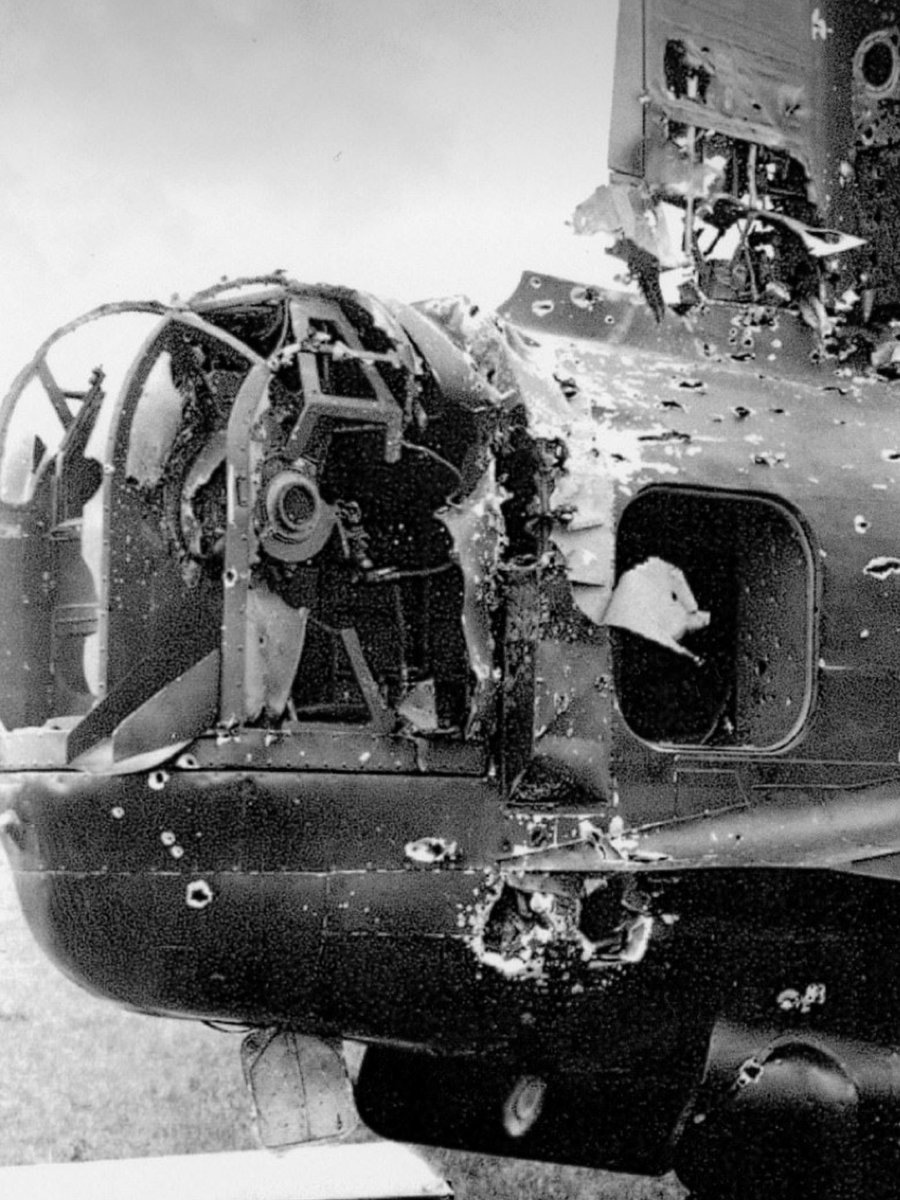 Quite often the bodies of some crewmen were recovered using a mop and bucket. 

#Bombercommand