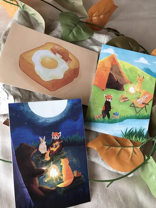 大切な絵本のように何度でも手に取りたくなる暖かいポストカードが届きました!歩くハートウォーミング、まっぺちゃん のお店hokkori  で買ったよ!そしてこれは自慢なのですが、まっぺちゃんが描いてくれたイラストがズッ友すぎる、可愛いよぉぉありがとう 