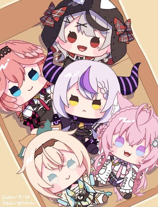 holox…トレンド入りや地上波、Among Usのコラボなどすごい勢いですねこの勢いでもちどるにもなってくれ全員お迎えするから(土下座#Laplus_Artdesu  #Luillust #こよりすけっち  #さかまた飼育日記 #いろはにも絵を 