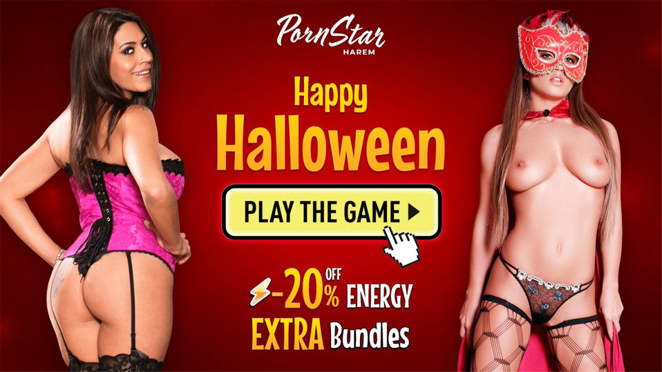GamesStick's tweet photo. Have you played the #adultgame "Pornstar Harem" already? 

Well, that surely is one great way to have some fun time this #Halloween, with all the hot #pornstars featured in this spicy #porngame! 🔥🔥🔥

🕹️Play Pornstar Harem right here: https://t.co/8WBccigFD0

Happy Halloween!👻 https://t.co/uCpr1UFVYb