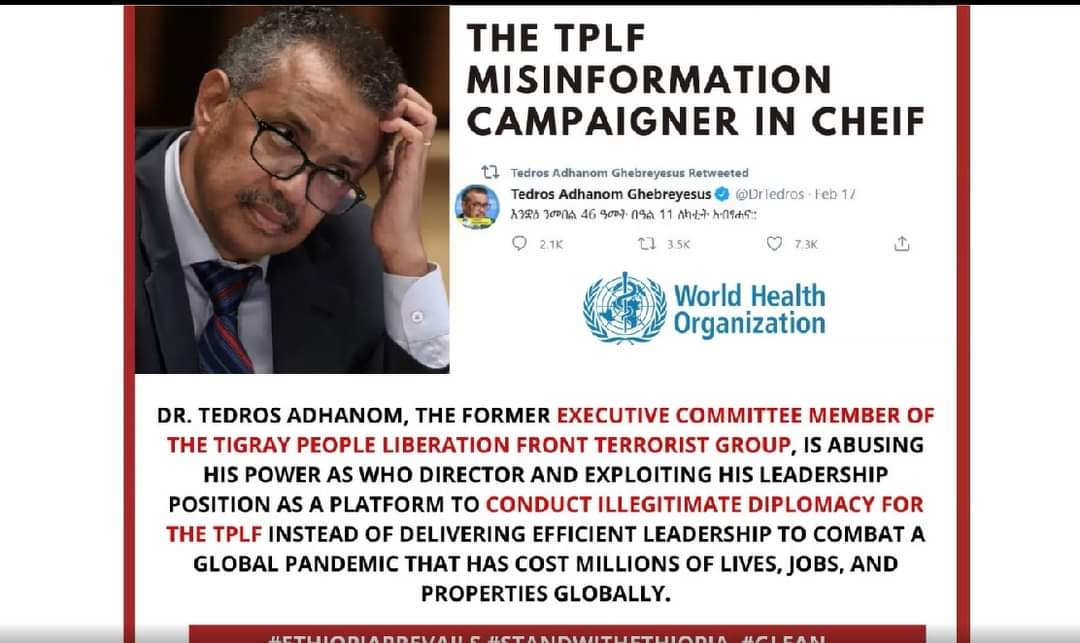 David10716049's tweet photo. @DrTedros You are weaked and you try to make Africans weaken, you doing this for long ago for your own agenda,   by using your fake propaganda in Ethiopian tigray region as hoster of fake name of #Gwho , you were not ashamed for your actions, 
  You are a Europeans trojen horses to African https://t.co/0hFNQZ8WL3
