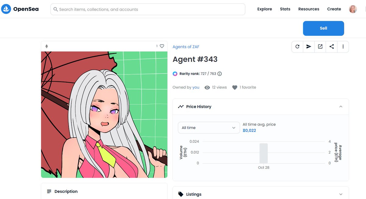 Johanna Nyqvist | ART ON THE MOON 2025 ๐ (@johannanyqvist) on Twitter photo Ok. Today's Art is this wonder-gorgeous ZAF Agent that is my very own now! So proud! Thank You soo much <a href="/HalvorJFox/">HalvorJFox</a>! I have named her Petronella. She is so cute!
Get one you tooo! <3
opensea.io/collection/zafโฆ Ok. Today's Art is this wonder-gorgeous ZAF Agent that is my very own now! So proud! Thank You soo much <a href="/HalvorJFox/">HalvorJFox</a>! I have named her Petronella. She is so cute!
Get one you tooo! <3
opensea.io/collection/zafโฆ