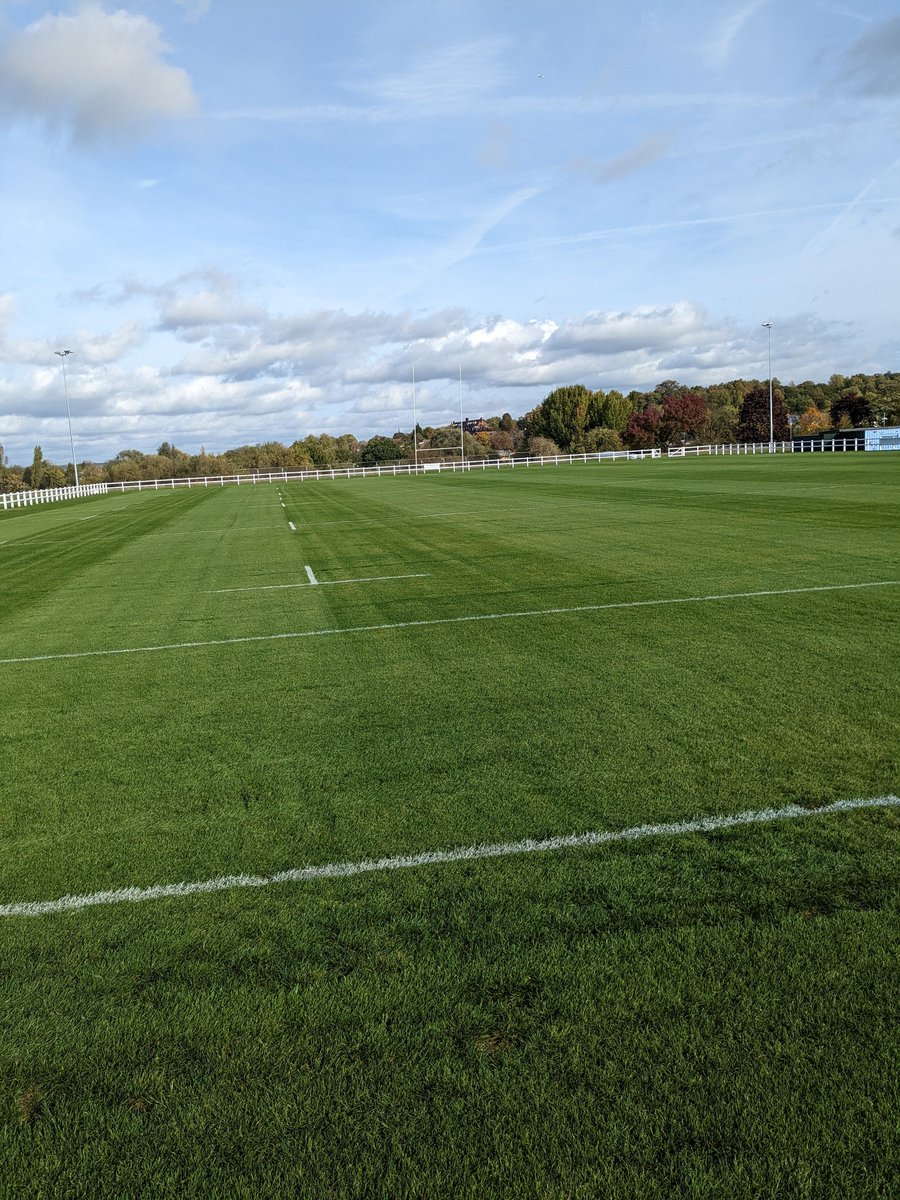 curry_m_j's tweet photo. Pitch all ready @WansteadRFC for the visit of league leaders @HarlowRugby this afternoon. @RFURugbyGrounds https://t.co/gJsyKCFV7Z
