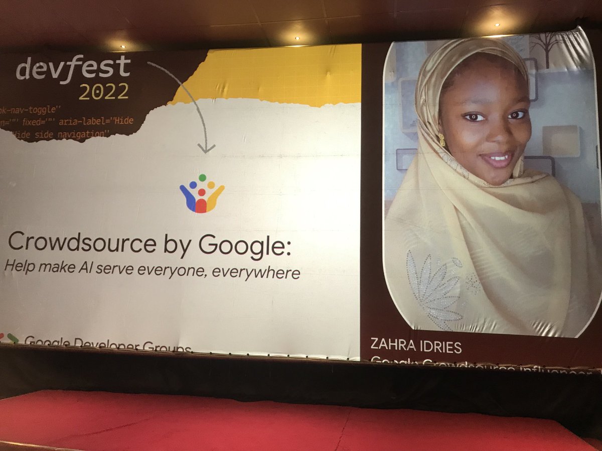 YusifBaita's tweet image. ⁦@Zahra_Idi⁩ is on stage talking about Artificial Intelligent (AI) which Is the the future.
@Phatergh @Nurain_Dev @sadeeq_ismaela @munnirjmt @TechieAbba @thisisCyberlord @gdgyola #devfstyola2022 #DevFest #metaverse #devfest
