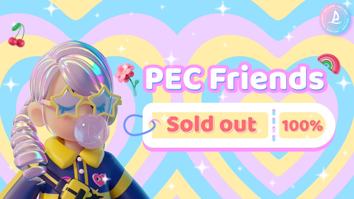 PopBRC_official's tweet photo. 🚀The PEC Friends 2nd #soldout🔥
Thanks all #PEClanders! You are awesome!🫡
This is just the beginning!
Let's go together to go far!🥳
WAGMI🚀
#NFTs #Web3Games #SocialFi #NFTArts #NFTCommuinity #web3community #socialgames #partygames #Web3Dev22 #PECfollowPEC #NYC #NFTshill https://t.co/SK4ArK6l9v
