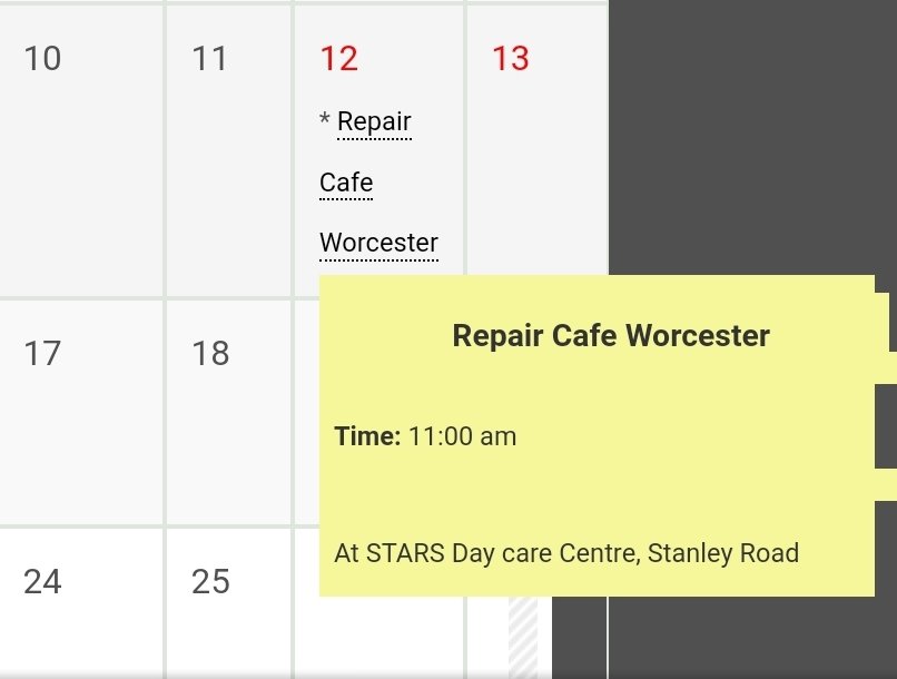 LouiseACPrice's tweet photo. @Mikeilloyd Is it the central location you like or the fixing stuff thing? We have the Repairs Cafรฉ. Next one Saturday 12 November. ๐ @transitiontowns #TransitionNetwork @worcsgreenparty https://t.co/xb0rbGP5MK