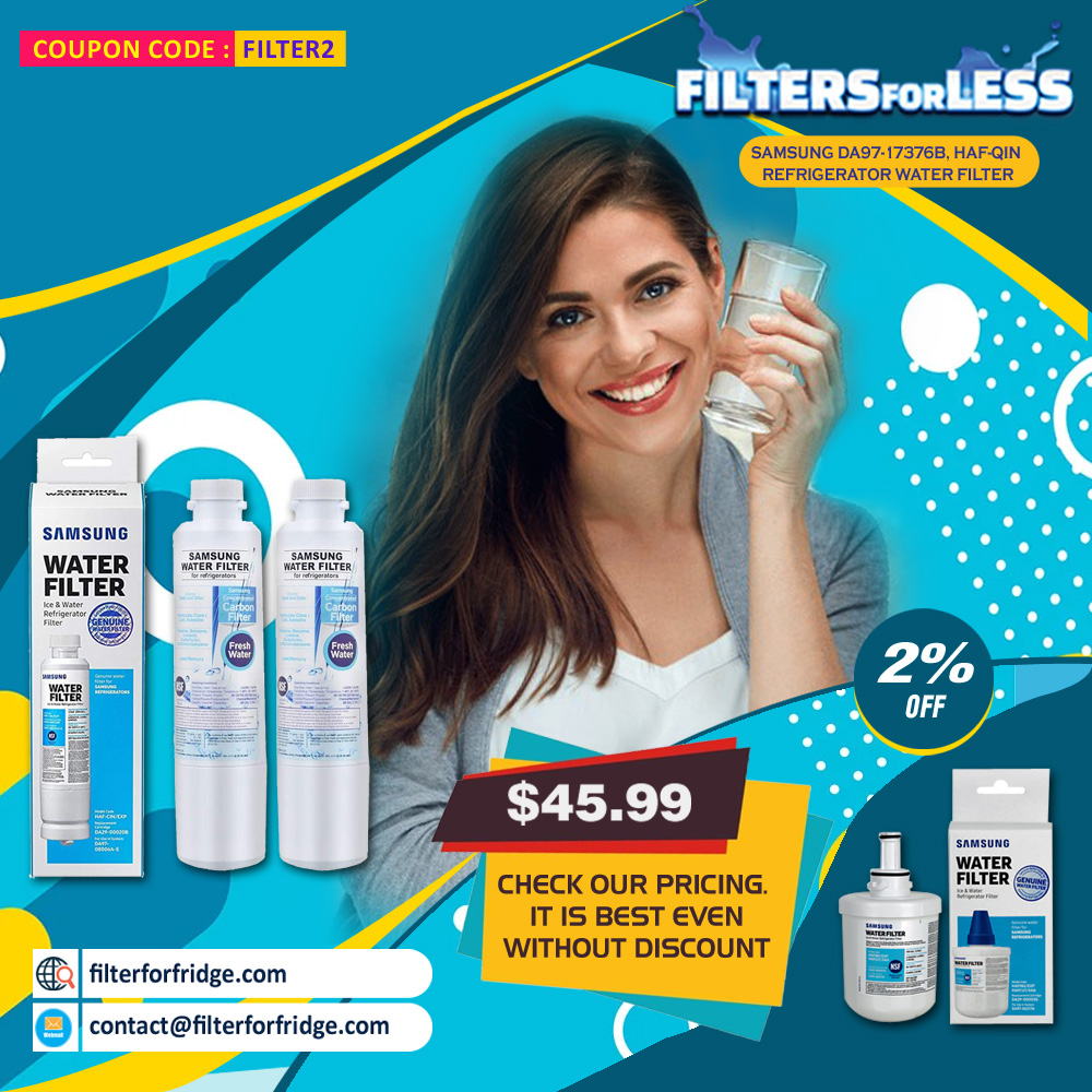 filterforfridge's tweet photo. SAMSUNG DA97-17376B, HAF-QIN Refrigerator Water Filter
$45.99

Visit https://t.co/Xw9t5ml159 to buy best refrigerator water filter for your home.
#filterforfridge #waterfilter #water #cleanwater
#waterfpurifier #purewater #watertreatment
#watertreatmentsolutions https://t.co/hvcyUMABDa