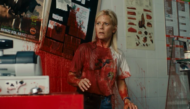 #ビーガンズハム #映画過激派ビーガンに店を襲われた夫婦が、思いがけず犯人を轢き殺してしまい、証拠隠滅しようと肉に加工してみたらめっちゃ美味いじゃん!売ったろ!商売繁盛!Vパワー!倦怠感あった夫婦仲もよくなって霜降りビーガンのち●こで遊んじゃうよ!て話。(ビーガンの方ごめんね 