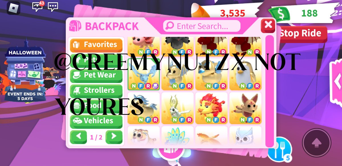 trading amp~ , things that are gone; neon phoenix, neon axolotl, neon cerberus
IA: robux , Roblox acc with premium and limiteds NO EMAIL , amp pets , Rh halos / TBS 
NLF: mm2 , petsimx etc
NGF guys , Im not using mm for this trade BC it's my high tier pets</3 plus I'm collecting