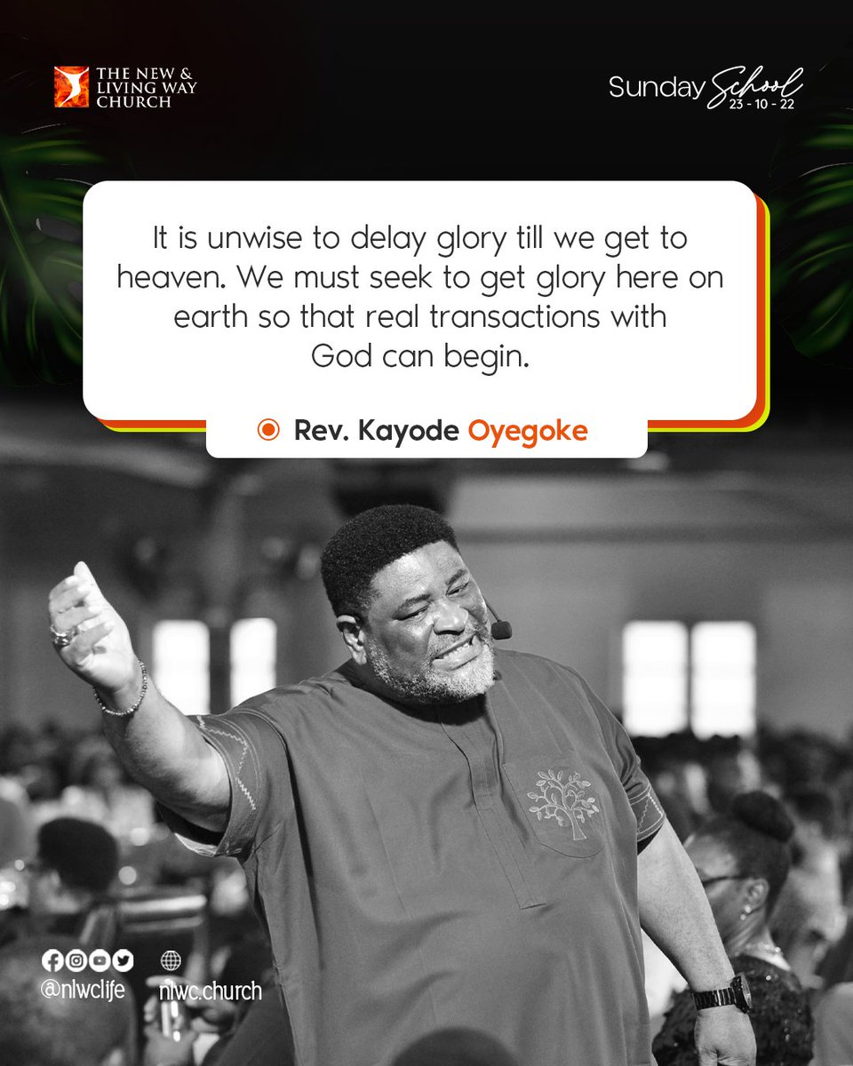 nlwclife's tweet photo. The Word of God gives life. We were immensely blessed by the Lord as He spoke His words of life to our hearts.

Here are excerpts from the message by God's Servant, Rev. Kayode Oyegoke.

Stay blessed and enjoy the Spirit

#RevKayodeOyegoke
@EGFMfountain
#SundayService
#NLWC https://t.co/ZQeb8XILjt