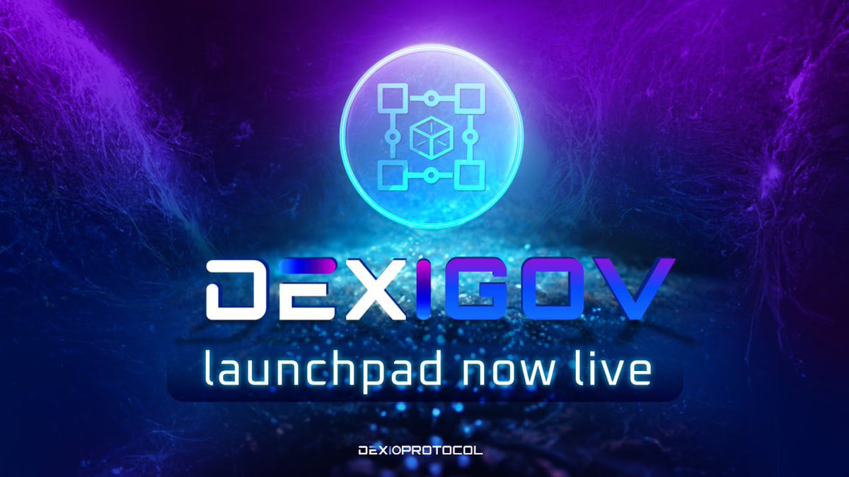 DexiGov is available on our launchpad, if you want to participate in the governance of the protocol, this is how you do it Launchpad👇 launchpad.dexioprotocol.com 15 $DEXI = 1 $DGV Ends Sunday, October 31 @2pm UTC More info👇 dexioprotocol.com/dexigov #dexi #Crypto #Presale