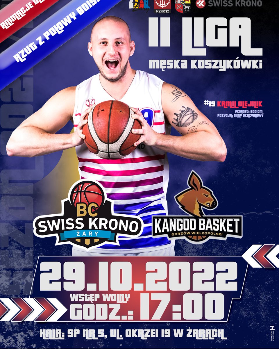 ZaryBc's tweet photo. 𝐆𝐀𝐌𝐄𝐃𝐀𝐘 #6 ❤️💙⛹🏻‍♂️
‼️‼️ Gramy Derby ‼️‼️‼️
         💥 To dzisiaj 💥
🔥🔥 Twierdza Żary 🏀🏀
⚔️ Naszym rywalem będzie  
🆚 Kangoo Basket Gorzów Wlkp. ⛹️

🏀 I VI kolejka II ligi
🏰 I Twierdza Żary
🕓 I 17.00
📆 I 29.10.2022 ( sobota)
📬 I Okrzei 19, Żary ( SP nr 5 ) https://t.co/CDtJCYSifb