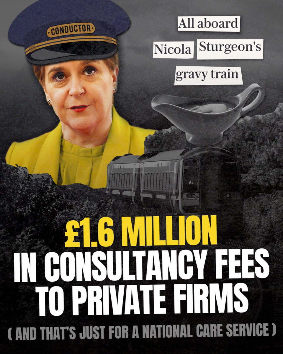 Choo-- Choo-- Choosing to line the pockets of big business while ignoring experts and trade unions. We need a National Care Service worthy of the name - not fuel for the SNP gravy train 🚂 scotsman.com/news/politics/…