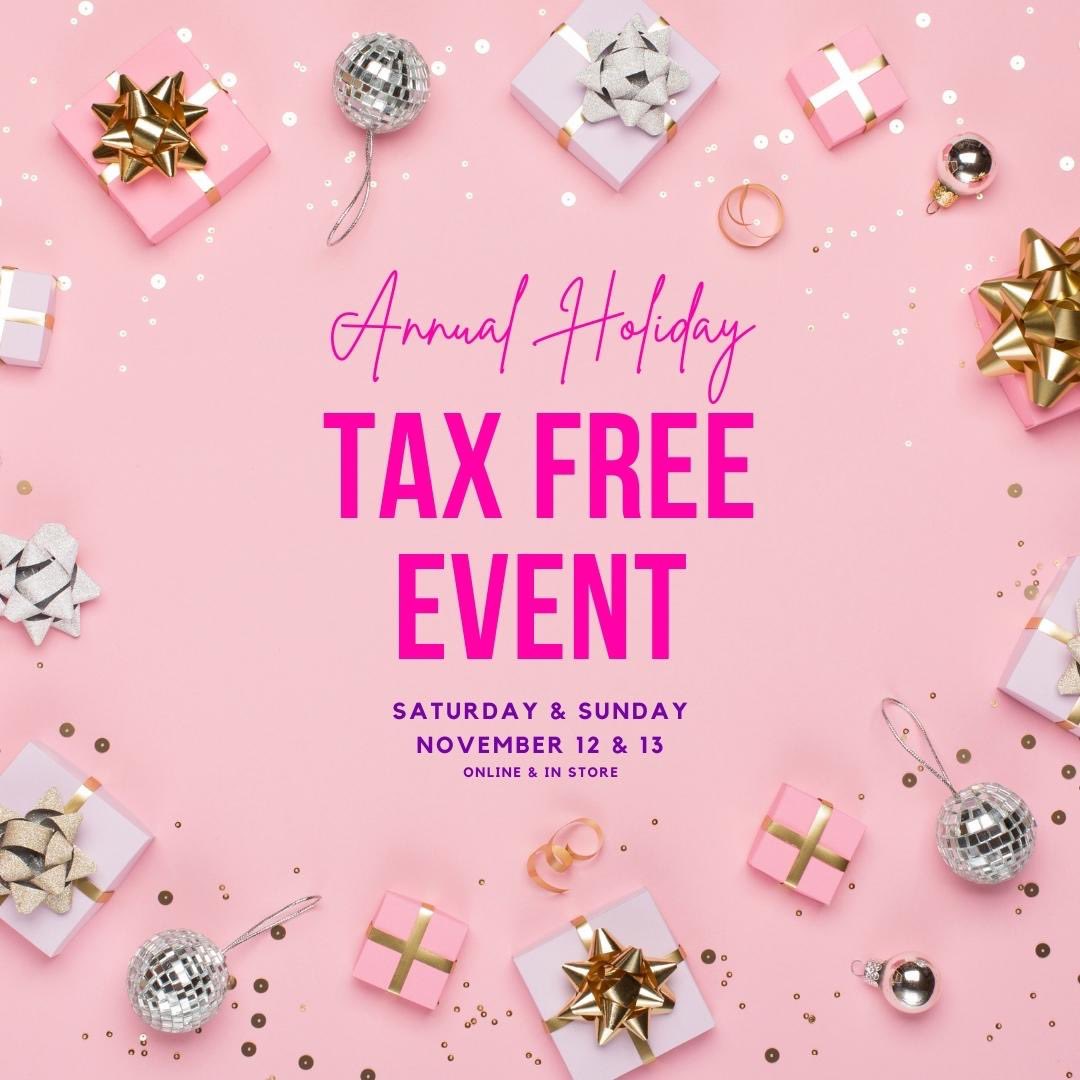 ThinkWhink's tweet photo. IT'S HAPPENING🎉 Mark those calendars for our favorite sale of the year, TAX FREE! 
#whink #yyt #sale #shoplocal #smallbusiness https://t.co/6V33FdigRN