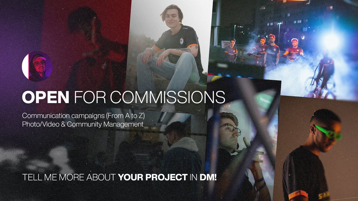 ArnaudLeCM's tweet image. Open for commissions!

I decided to become Freelance on the side 😊

If you need someone to manage a communication campaign from A to Z, someone to carry out your photo/video project or just a Community Manager, I'm your guy!

Check my portfolio in the reply section!

🔁 x ❤️