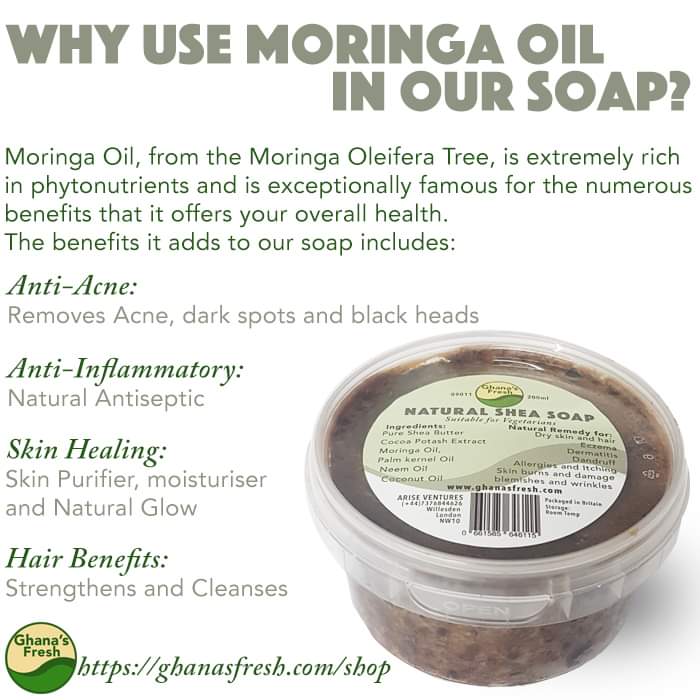 GhanasFresh's tweet photo. Well, a few of the benefits are...
It combats acne and works actively to remove dark spots and black heads, it is a Natural Anti-septic and protects skin and body against bacteria &amp; strengthens the hair.
Do you need any more reasons to try it out today?
https://t.co/8OUItU2krP https://t.co/7r1NLkxohH