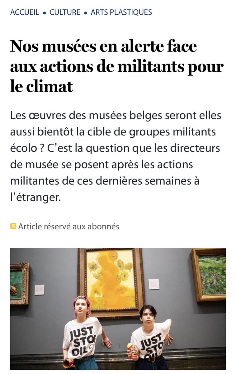 Gemenne's tweet photo. C’est un premier pas. J’espère maintenant que les musées vont comprendre qu’ils doivent enfin cesser leurs forages pétroliers et fermer leurs mines de charbon ! Et je ne ferai pas de commentaire sur le gazoduc du Musée des Beaux-arts… https://t.co/C45wTIiW0u