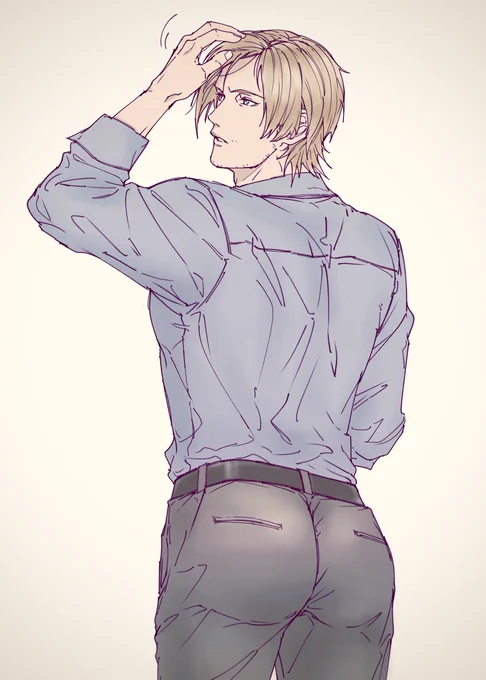 前髪が気になる6レオン君落書き…#Leonkennedy 