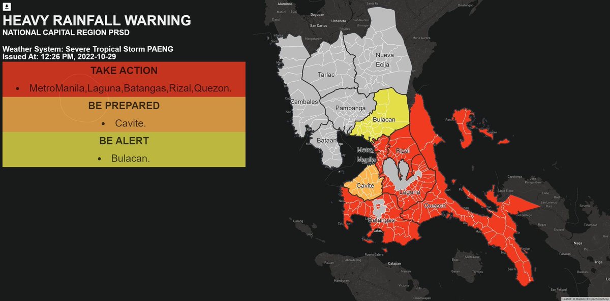 kelimatechanges's tweet photo. @oneandtwenty00 Actually we have heavy rainfall warnings issued by PAGASA, and we have color codes for that. Yellow, Orange, and Red. Hindi lang siya ginagamit for tropical cyclones, ginagamit din ito kapag mayroong thunderstorms dahil sa iba pang weather systems like habagat, ITCZ, amihan, etc. https://t.co/w0GDuWbdDI