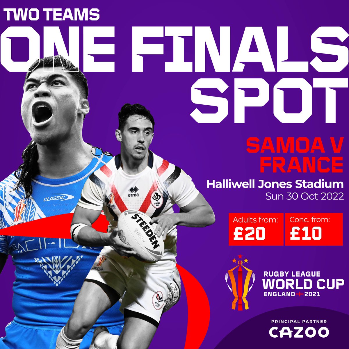 WarringtonRLFC's tweet photo. 🇼🇸🆚🇫🇷

🔘 Digital tickets must be printed at home
🔘 Ticket office open from 2.00pm
🔘 Cash turnstiles in South &amp; West Stands
🔘 Ticket grants access to PDRL Final afterwards

🎟️ https://t.co/obVqY6AdYr https://t.co/kkhSxFDAow