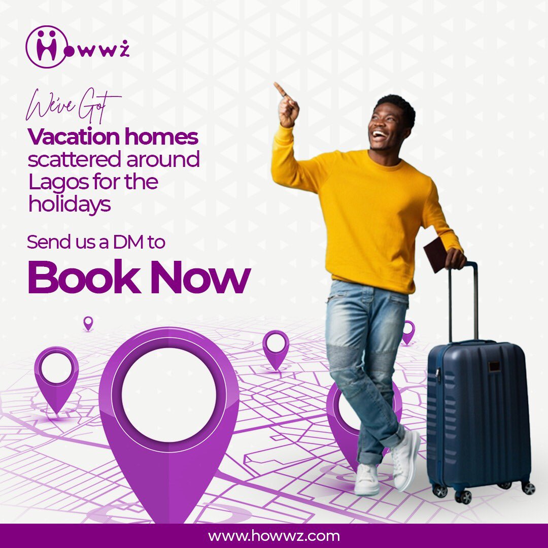 Howwz_'s tweet photo. Start now to book your apartment for the festive season

Send us a DM or visit our website to book now

#howwz #shortlet #lagos #apartment #booknow https://t.co/2WAf4jBnkh