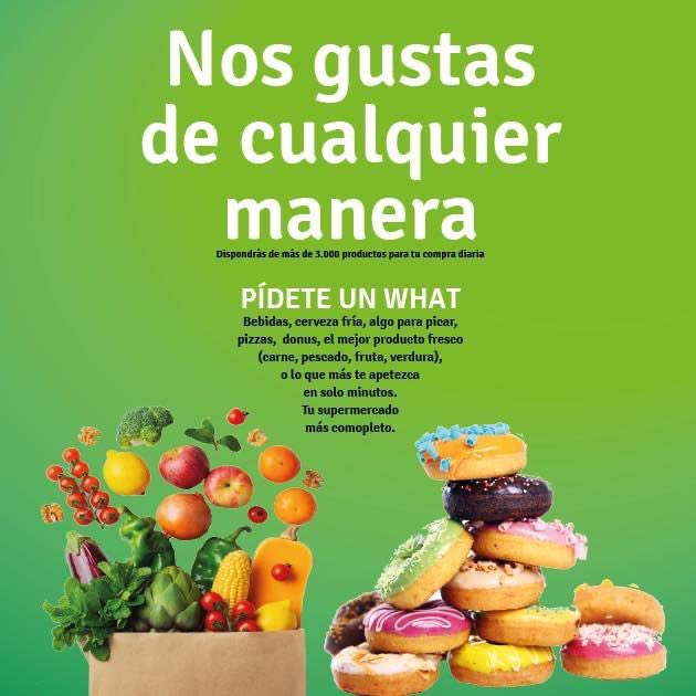 mercawhat's tweet photo. ¿Quieres hacer la compra? Quieres lo que quieras PIDETE UN WHAT! Y te lo llevamos en solo minutos. Podrás comprar: Bebidas, algo para picar, el mejor producto fresco (carne, pescado, fruta, verdura) y mucho más…. de tus marcas preferidas🥩🍎🥑🧃🐟🍪🍕🍰 https://t.co/Y7gVMnU7zY