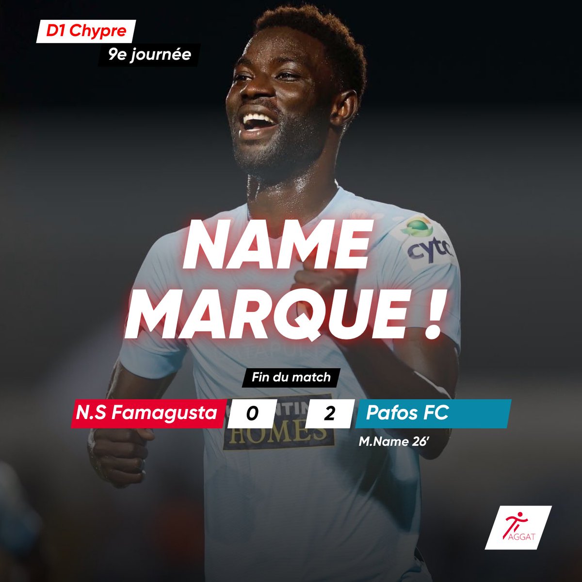 taggatsn's tweet photo. ´ @NameMoustapha participe à la victoire du Pafos FC aujourd’hui en ayant ouvert le score à la 26e mn !

 #Taggat https://t.co/wiCJ40ut9r