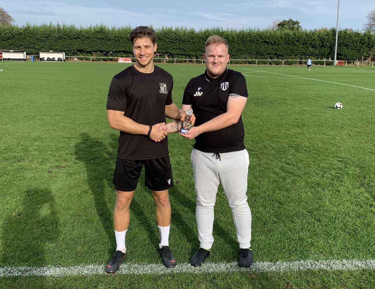 Longmelfordfc's tweet photo. Well done to Ross Waugh who played his 300th match for the club today.

Jordan Maynard our Matchday Facilities Manager presented an award to Ross before kick off. ⚫️⚪️ https://t.co/OLYPsCkH6C