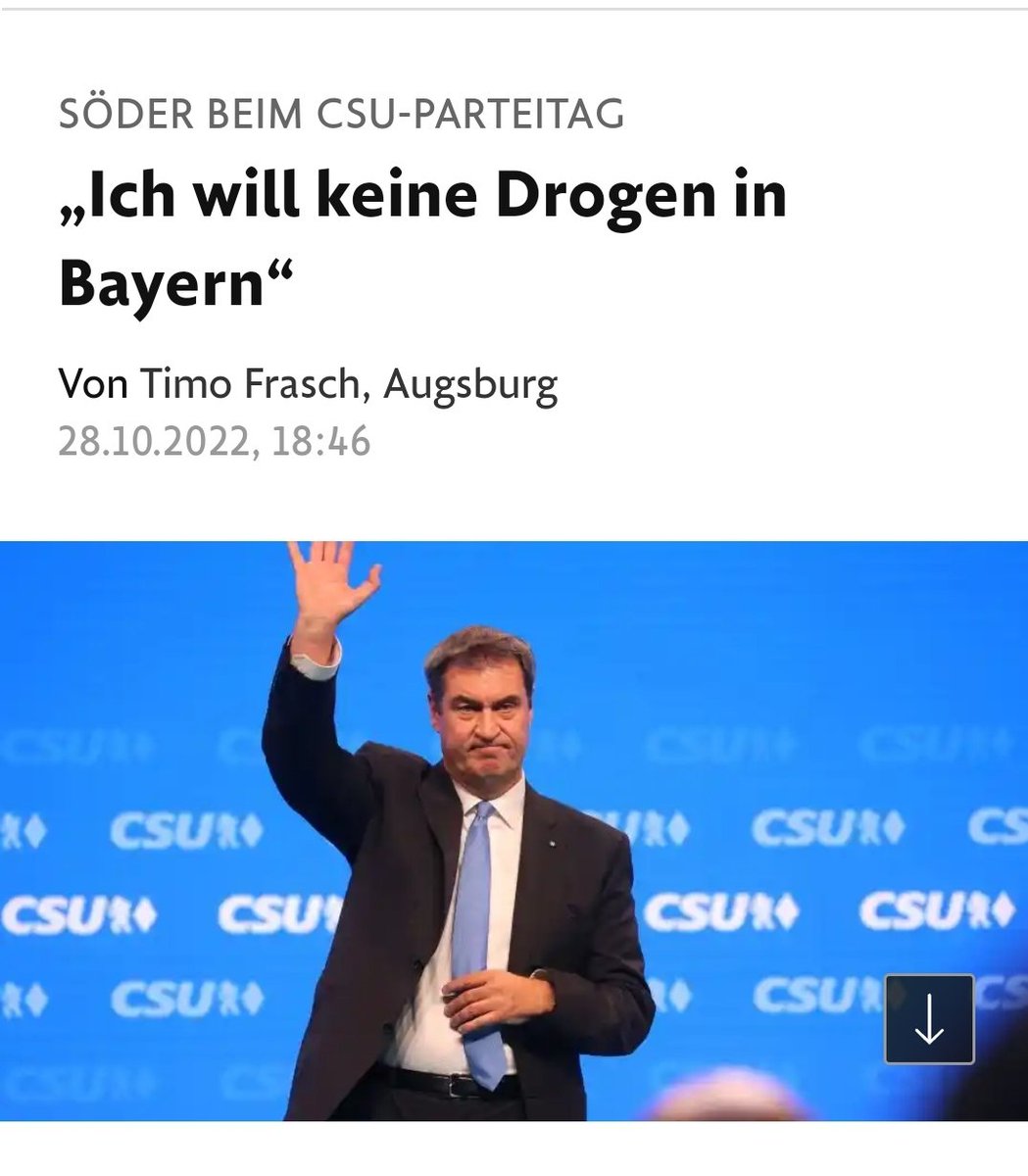 Storch_i's tweet photo. Das #Oktoberfest 2023 schon jetzt und ein für alle mal abzusagen hätte ich @Markus_Soeder gar nicht zugetraut. #Drogen 🍺 https://t.co/Rl9QWuFEYb