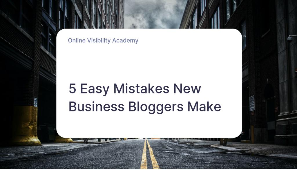 Websites99Quid's tweet image. Avoid these (very common) business blogging mistakes listed above and you are already ahead of the game when it comes to growing your blog.

Read the full article: 5 Easy Mistakes New Business Bloggers Make
▸ lttr.ai/39SW

#BusinessBlog #BusinessBlogger
