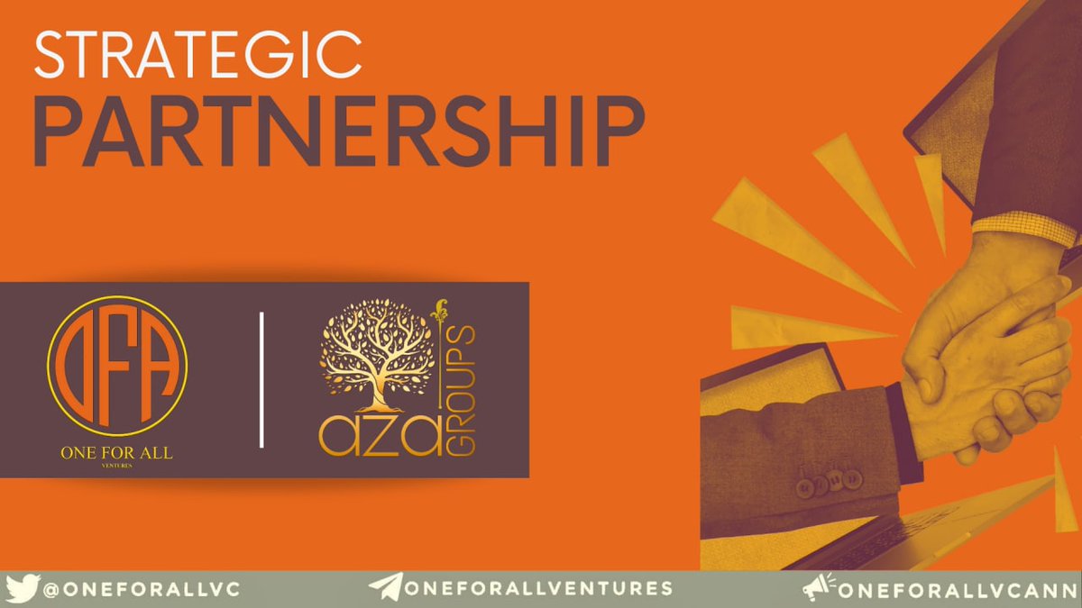 🥳We are pleased to announce partnership with 
@AzaGroups 🚀🚀
  
Aza Groups is an Investment Firm that has dedicated to Support High Quality Early Stage Crypto Projects

Aza_Ventures  Socials -
• Telegram | t.me/Aza_Ventures
• Website | aza.ventures