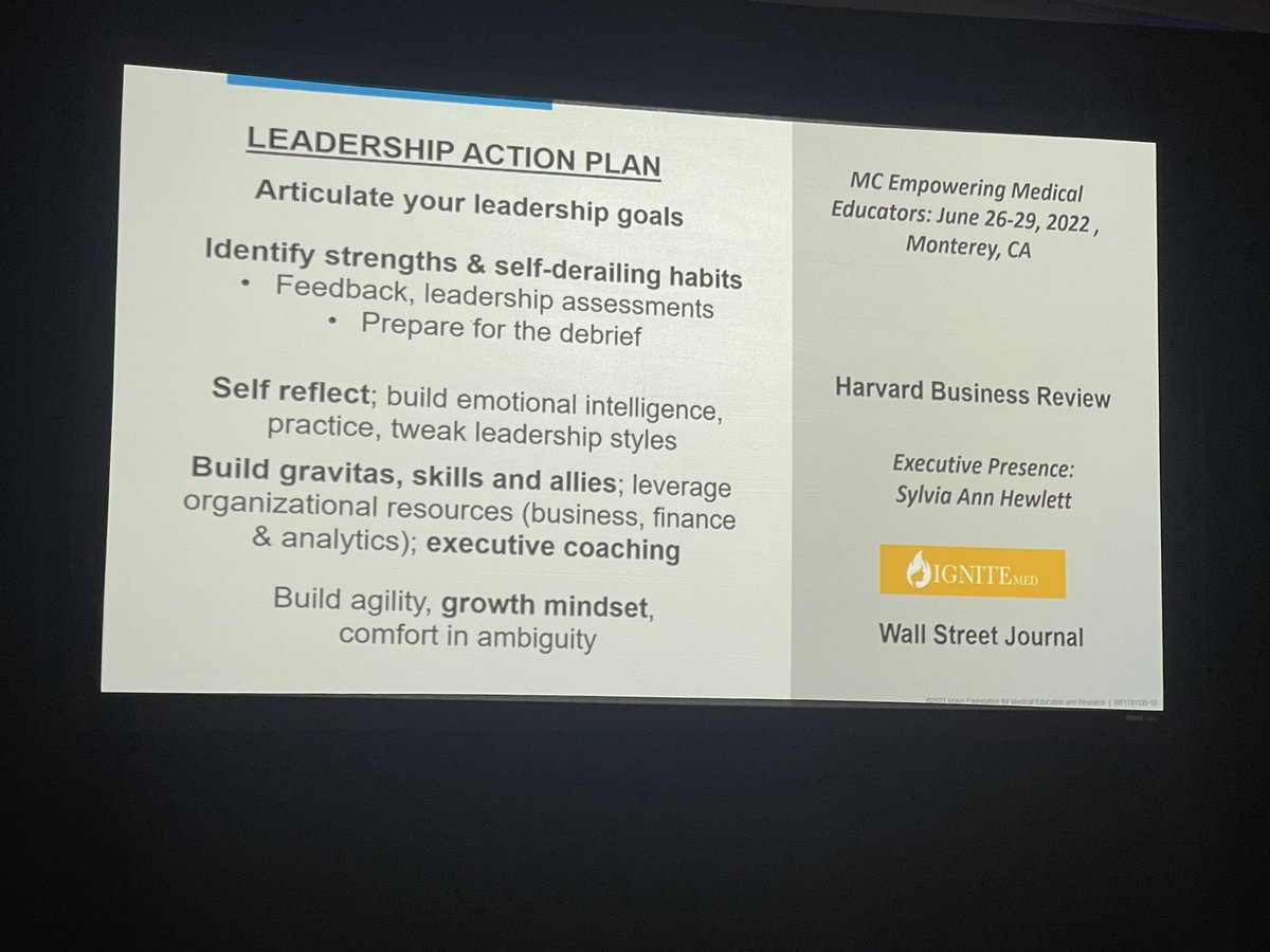 Emily Sharpe, MD, FASA (@emilysharpe) on Twitter photo Leadership Action Plan by <a href="/DevyaniLalMD/">Devyani Lal, M.D.</a> at #MayoGRIT
💫Arriculate your goals
💫Identify strengths
💫Self reflect
💫Build skills and gravitas
💫Build allies
💫Executive coaching
💫Growth mindset
<a href="/MayoGRIT/">Mayo Clinic GRIT</a> Leadership Action Plan by <a href="/DevyaniLalMD/">Devyani Lal, M.D.</a> at #MayoGRIT
💫Arriculate your goals
💫Identify strengths
💫Self reflect
💫Build skills and gravitas
💫Build allies
💫Executive coaching
💫Growth mindset
<a href="/MayoGRIT/">Mayo Clinic GRIT</a>