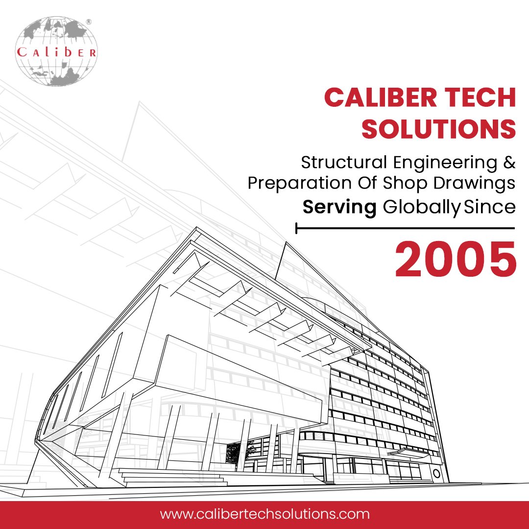 CalibertechS's tweet photo. Did you know that Caliber Tech Solutions have been providing high-quality structural engineering and shop drawings Globally since 2005? 

We're the experts you can trust!

#CaliberTechSolutions #StructuralEngeering #ShopDrawings #usa #detailingservices #designingservices https://t.co/jCaBrYsIpM