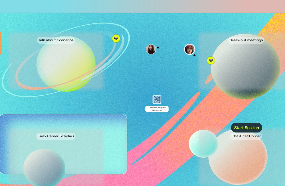 iasc_commons's tweet image. Social Hour at 2022space.iasc-commons.org starts in 1 hour! Mix &amp;amp; mingle with the Conference organizers and attendees in the Wonder Room. Enter the conference website and click Social Room in the menu. See you there! 
#CommonsInSpace 
@Cirus_Eawag 
@UUCopernicus 
@II_ASU