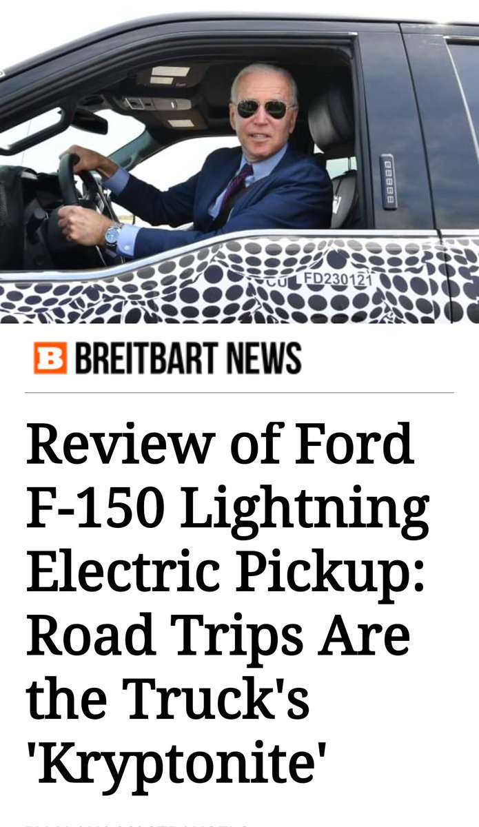 What a headline, Tesla EVs catch fire when wet, and Fords EVs  can't make it cross-country.
I'm not saying we're being lied to...
The headlines are. https://t.co/NTydRa2owe