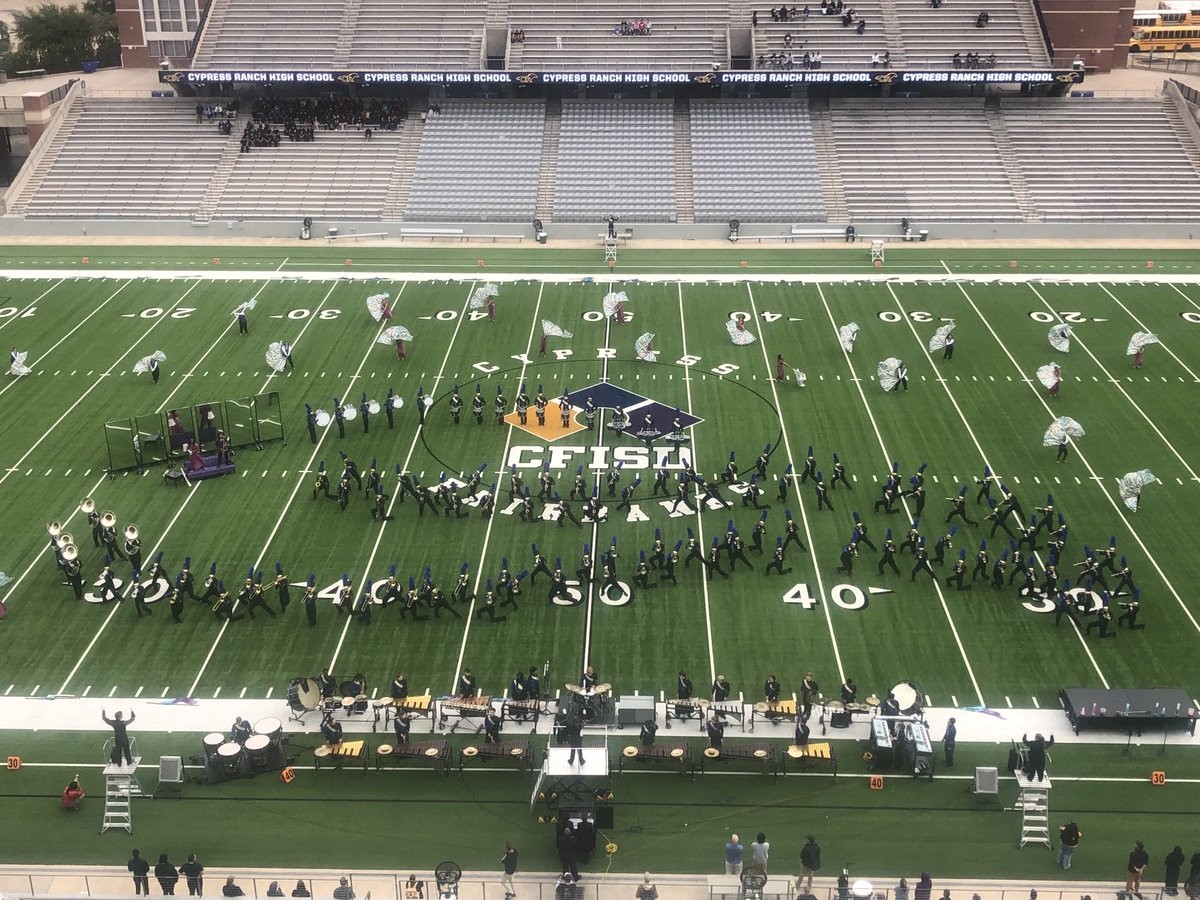 CyRanch HS is the next band up at the UIL Area I Marching Band contest at CFFCU Stadium at the Berry Center. The Mustang Band performance was entertaining and well executed! I’m proud of this community’s commitment to fine arts!