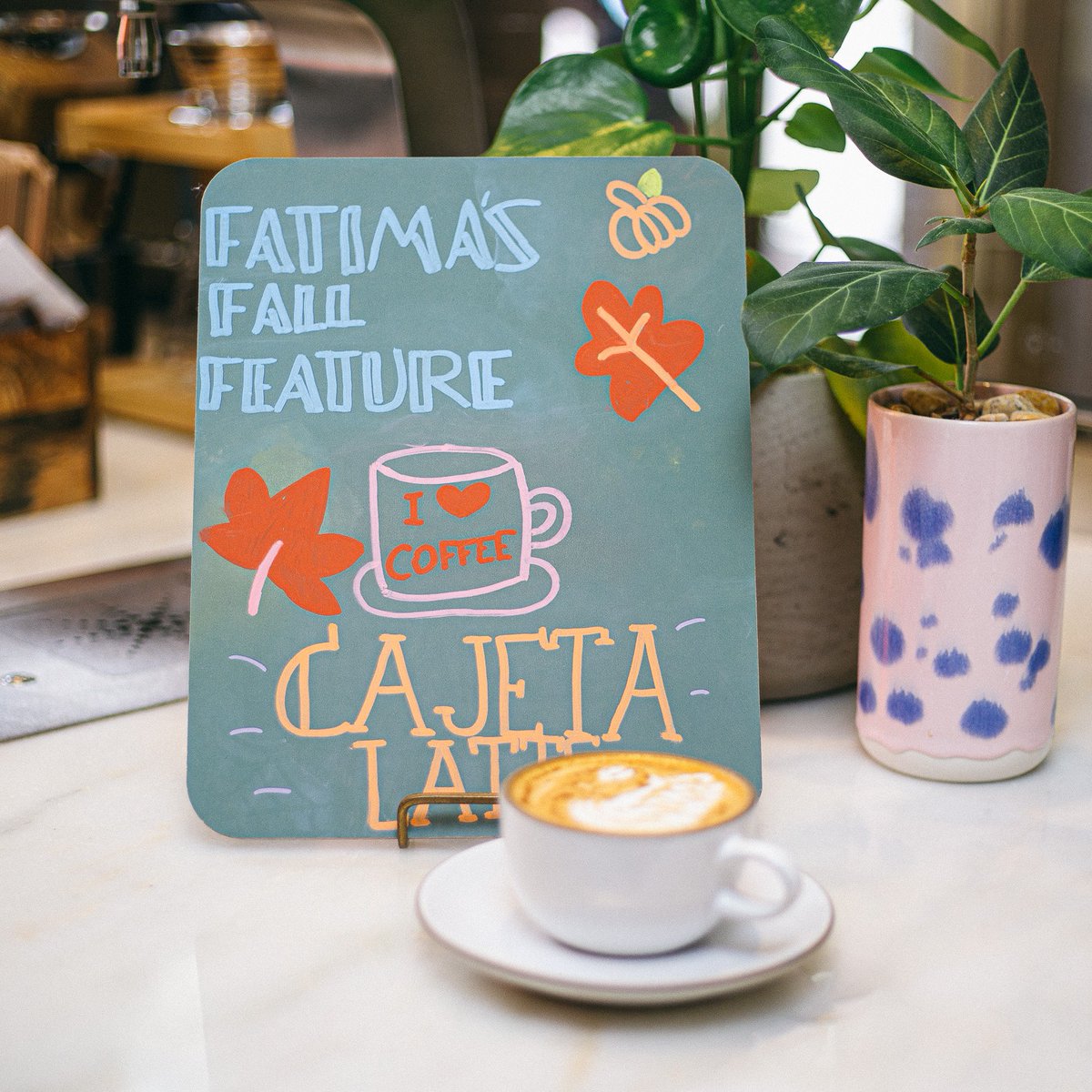 The leaves are falling, and Weekend Coffee is calling ☕ 

Introducing Weekend Coffee's new seasonal fall drinks, created by their talented barista team: Big Tex, Cafesito, Cajeta Latte, and Hot Sugar Latte.