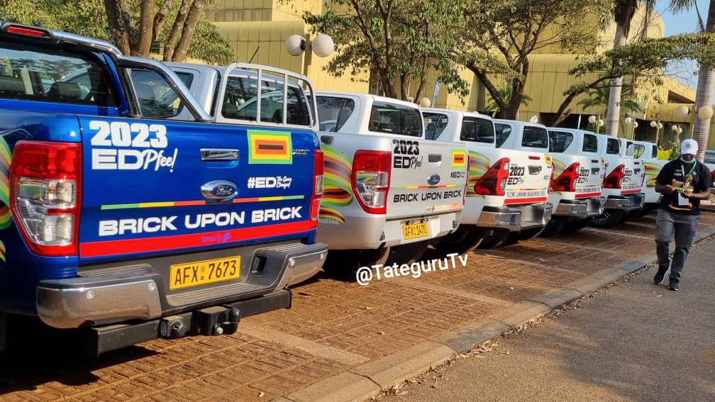 I am told that ZANUPF has bought hundreds of vehicles like this, of course we won’t ask what happened to sanctions this time.

They only stop Government from buying ambulances and cancer machines.

Ladies and Gentlemen, it is now election season from now on.

Pull up your socks!!