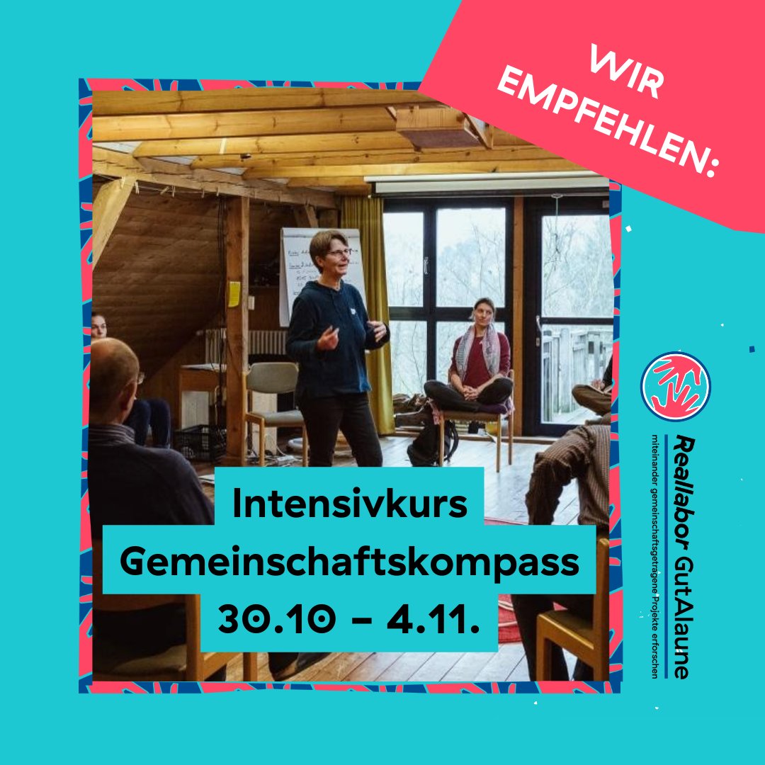 Für ganz Spontane: Noch wenige Plätze frei im "Intensivkurs #Gemeinschaftskompass" 
30.10.-4.11.22!
Der Gemeinschaftskompass ist ein super Rundumschlag für Gruppen, die Vieles teilen und sich Struktur wünschen: siebenlinden.org/veranstaltunge…