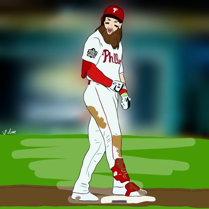 bb_Marshyy's tweet photo. Let's goooo Phillies!!!
#WorldSeries 
#RingTheBell 
@Phillies @brandon_marsh22 https://t.co/w7GcwqciPp