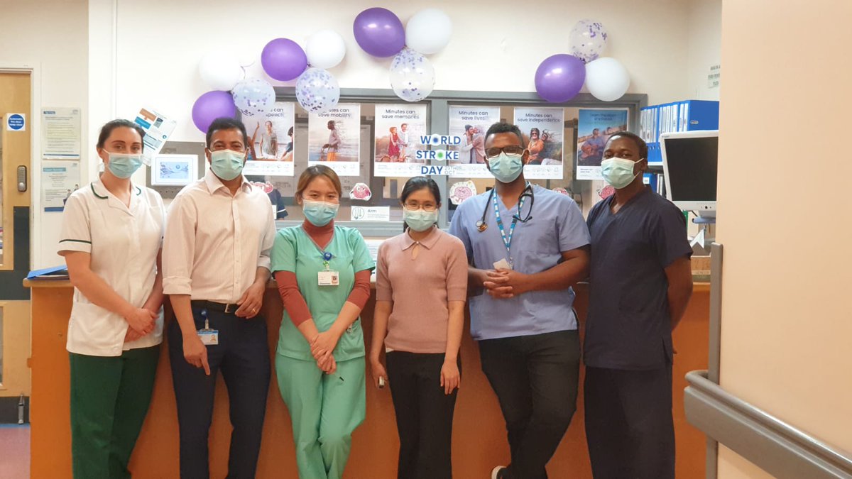 Some of the MDT involved in the acute care, management and rehabilitation on the Stroke Unit. Remember, think FAST and save #precioustime. If you spot signs of stroke, ring 999.